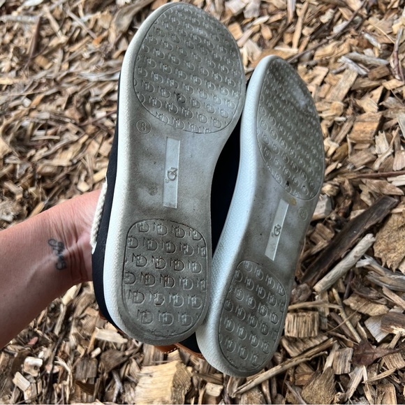 New Directions Anchor Slip On Black Boat Shoes - Picture 9 of 10